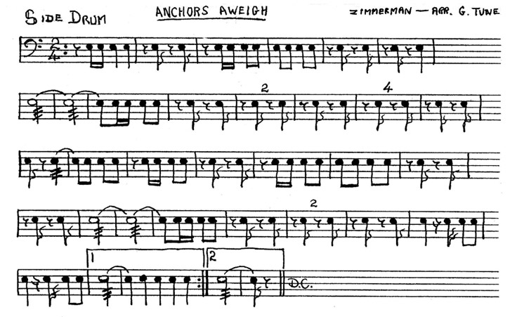 Anchors-Aweigh Side Drum