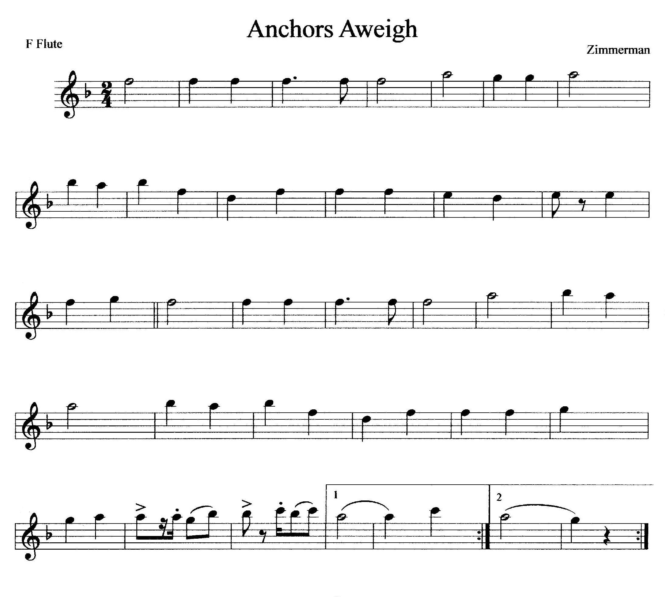 Anchors Aweigh