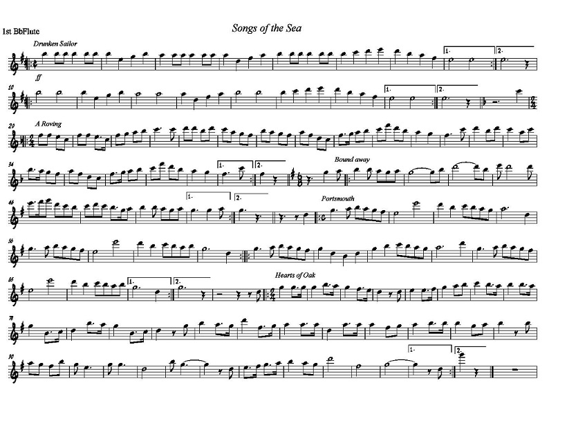 songs of the sea 1st bb flute jpg song of the sea sheet music